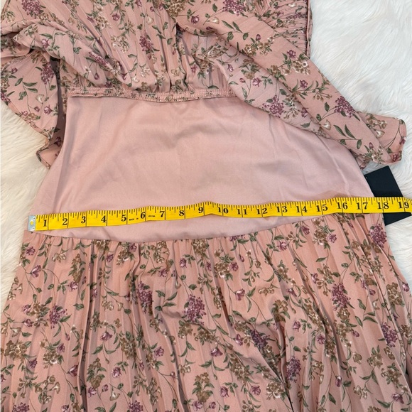 #518 LULUS Cascading Crush Pink Floral Dress size XS NWT - Picture 9 of 13